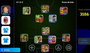 CONTA EFOOTBALL FORÇA 3106 3 ICONS E 2 SHOWTIMES BRABOS