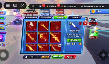 CONTA ROBLOX UPADA EM BLADE BALL E EM ROUBE UM BRAINROT!