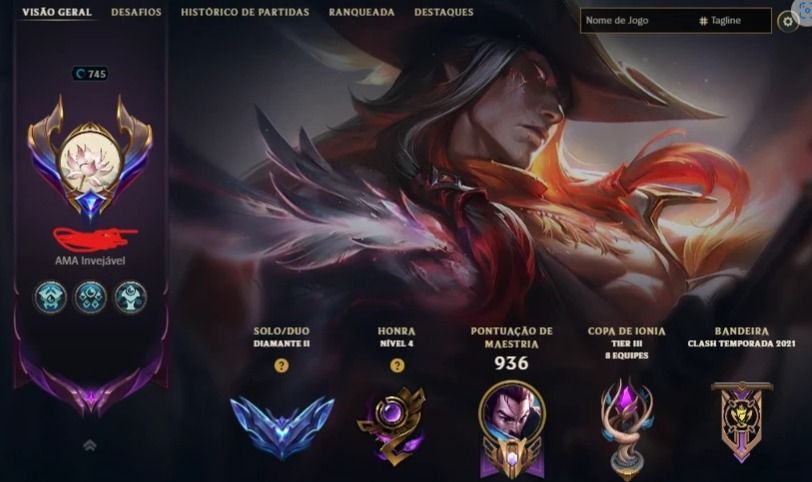 Conta Lol Diamante 2 431 Skins Ex Mestre C Yone Pacificador Main Yasuo Ex Gm