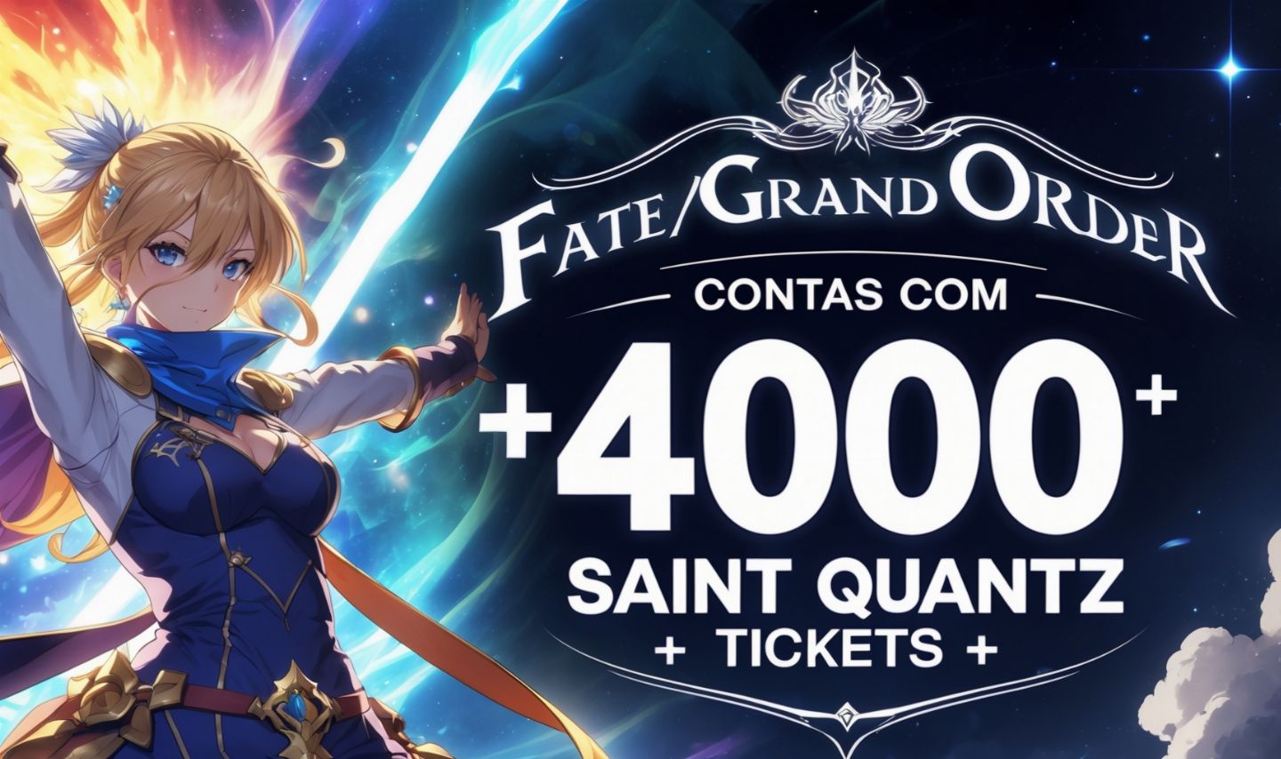 [O MELHOR]Contas Fate/Grand Order +6000 Saint Quartz AMERICA FATE