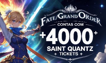 [O MELHOR]Contas Fate/Grand Order +6000 Saint Quartz AMERICA FATE