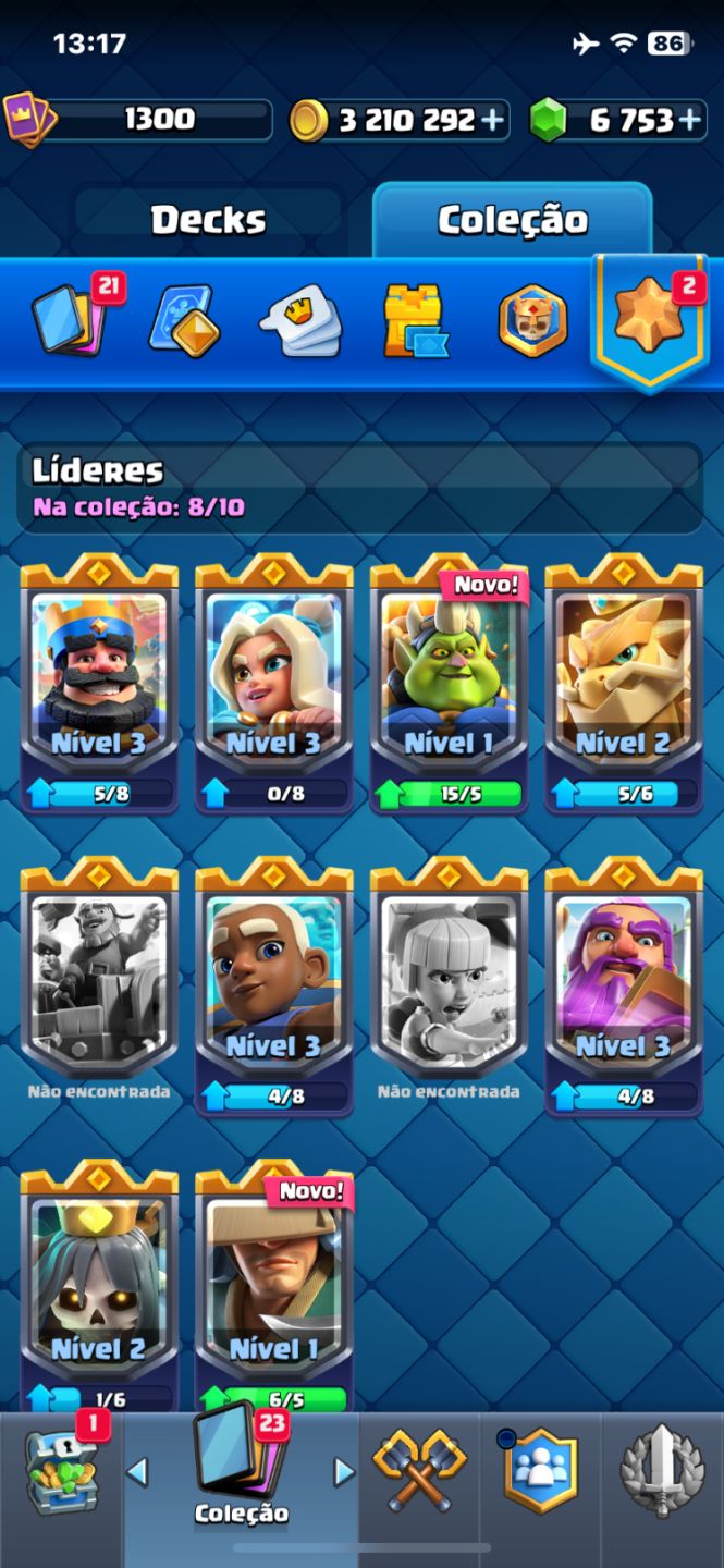 CONTA CLASH ROYALE 11.377 TROFÉUS | NÍVEL 15 | MUITOS RECURSOS