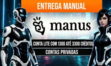 CONTAS MANUS.IM LITE ( FREE ) - 1300 ATÉ 3300 CRÉDITOS DISPONÍVEIS!