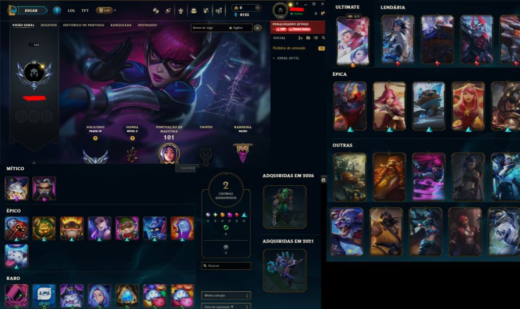 CONTA IRELIA NINJA | 20 SKINS | 1 ULTIMATE | 46 CAMPEÕES