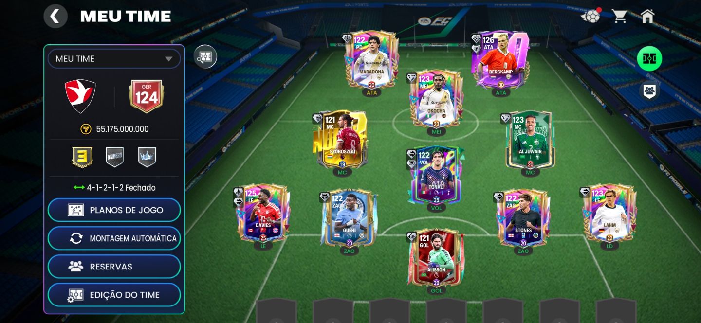 Conta de fifa Boa e Barata com 124 de overall!!!!