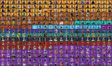 Conta Fortnite 1065 skins, com Travis Scott, Chun Li, várias skins de loja