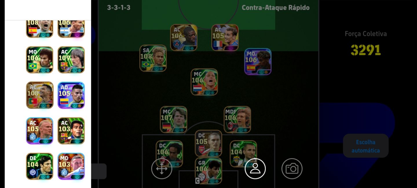 Conta efootball 0 prefeitura, muitas cartas era PES