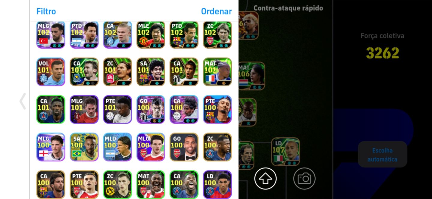 CONTA INSANA COM CR7 107 + CRUYFF 106 + RONALDINHO 105!