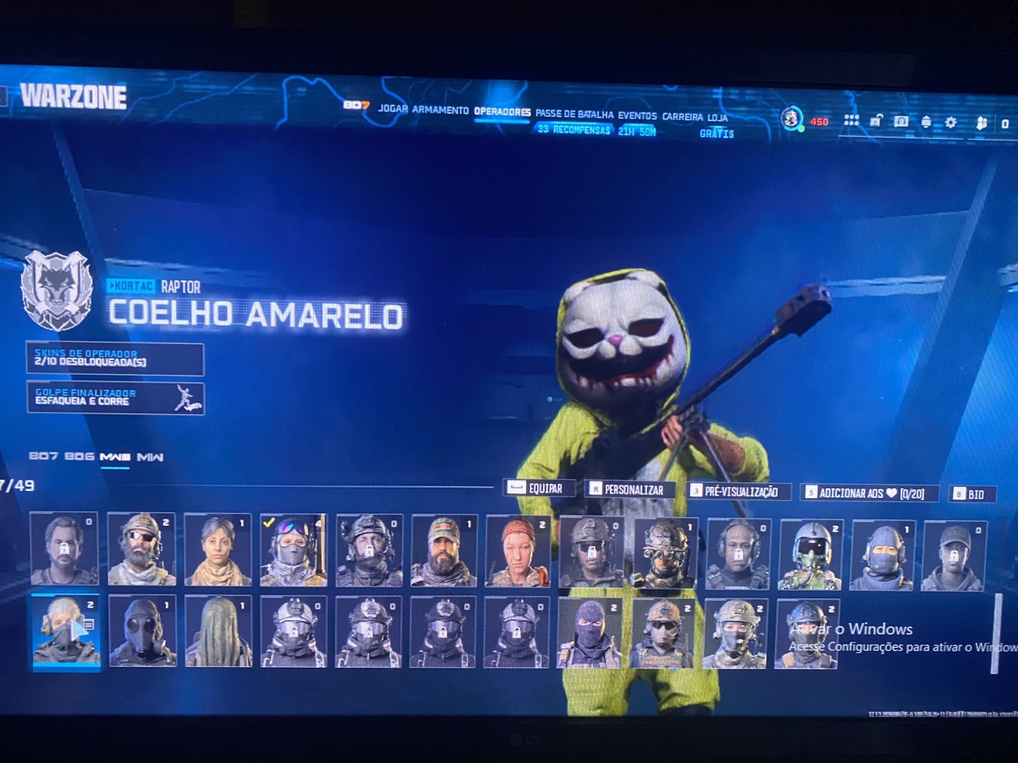 Conta warzone top com varias skins valeria iceflow dentre outras