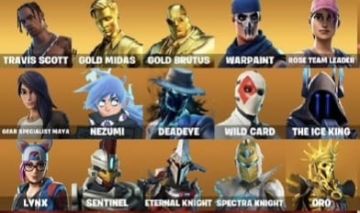 Conta Fortnite | 213 Skins | Travis Scott | 250 V-Bucks