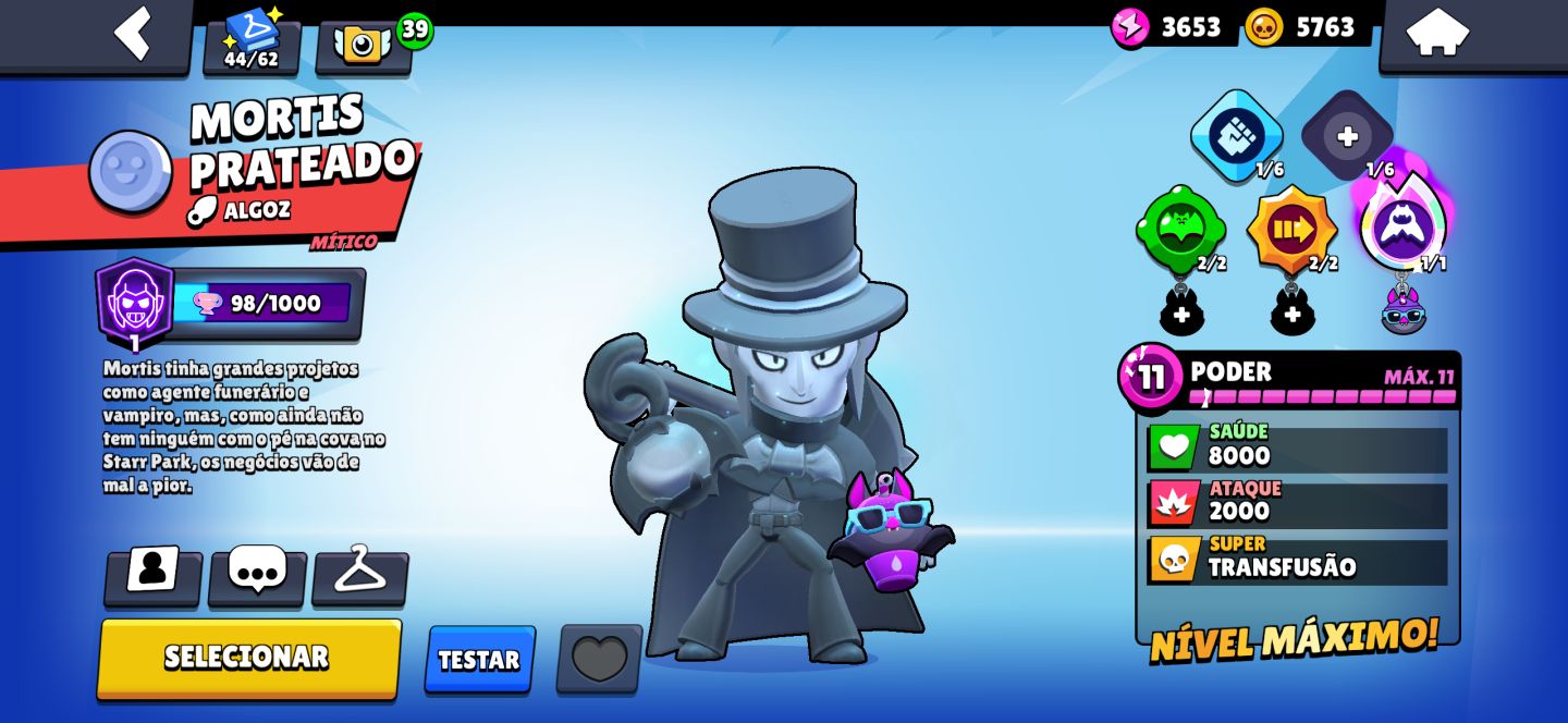 CONTA BRAWL STARS 51K, SKINS RARAS E MESTRES ANTIGO