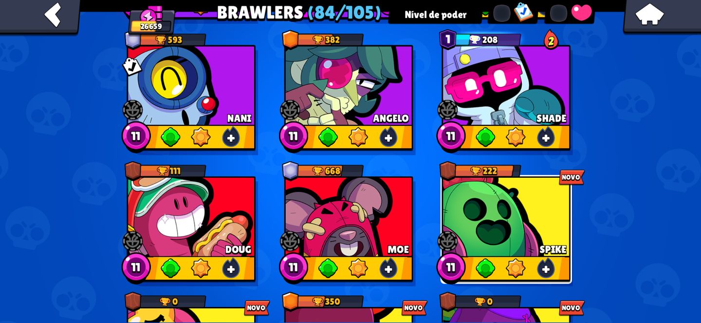 CONTA BRAWL STARS/ SKIN CORVO/ SKIN LEON/ENTRE OUTRAS. MUDANÇA DE TODOS OS DADOS