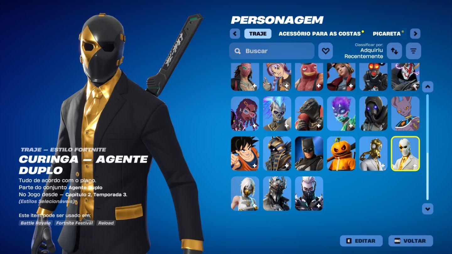 CONTA DE FORTNITE COM 48 SKINS | Son Goku | PROMOÇÃO!