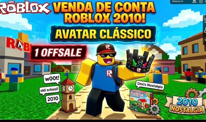 Conta de Roblox 2010, com 1 offsale, pode senha, email, e tudo da conta