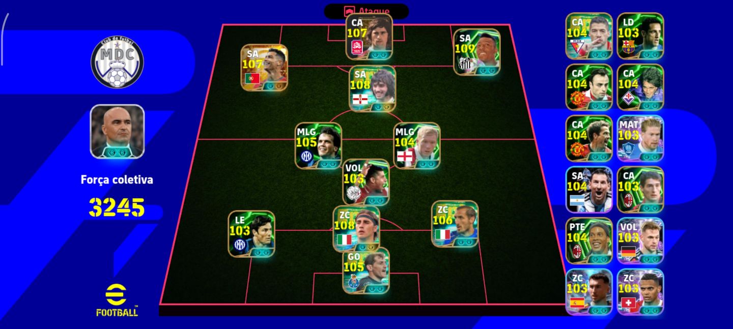 Conta eFootball: CR7 Big Time, Pelé, George Best e mais! Chama PV!