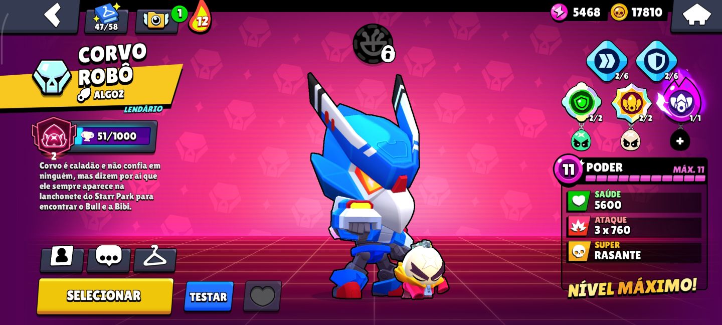 CONTA DO BRAWL STARS COM TODOS BRAWLERS NIVEL 11, COM 87 HIPERCARGAS