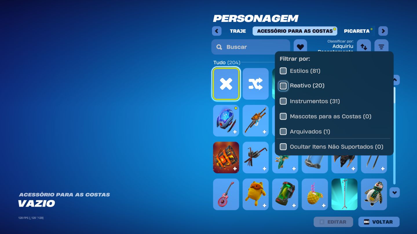 CONTA DE FORTNITE TRYHARD COM ALGUMAS SKINS RARAS E AS MELHORES PICARETAS