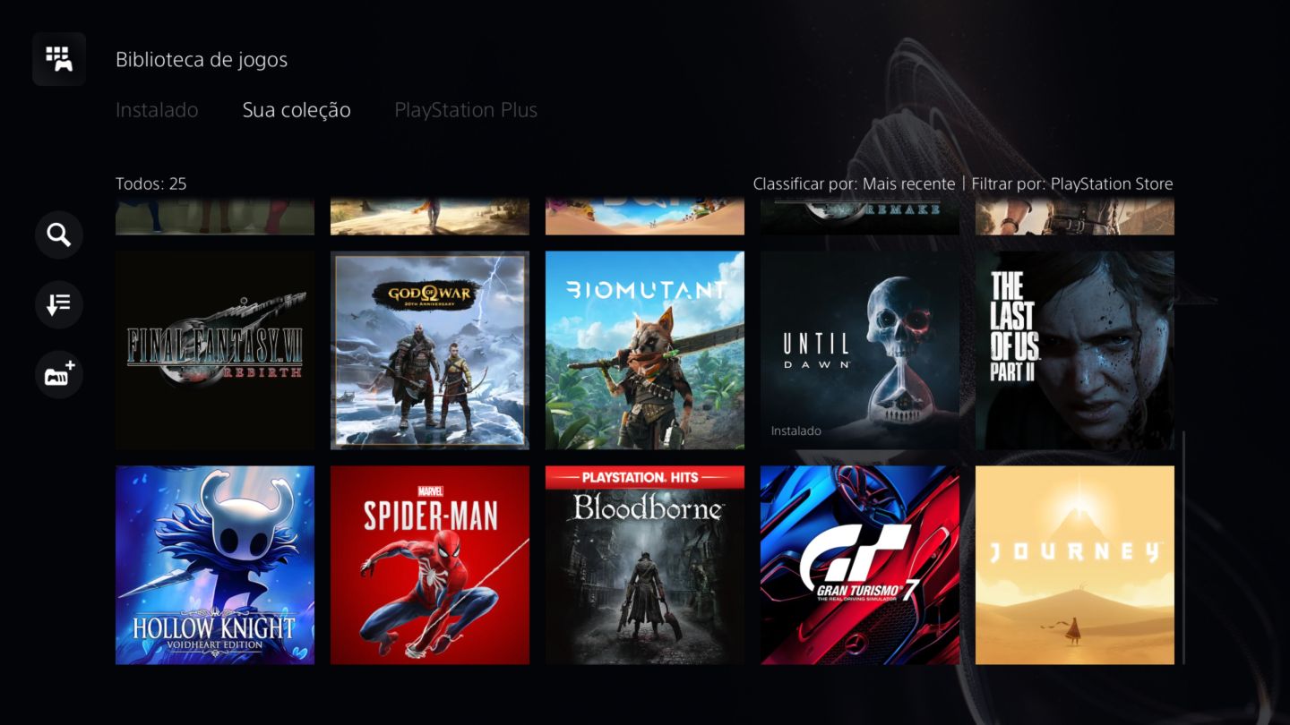 Conta psn com 25 jogos