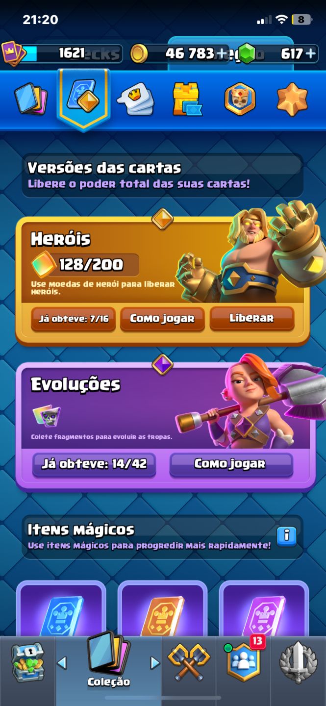 Clash Royale Arena 26 | 10.683 Troféus | 122/122 Cartas