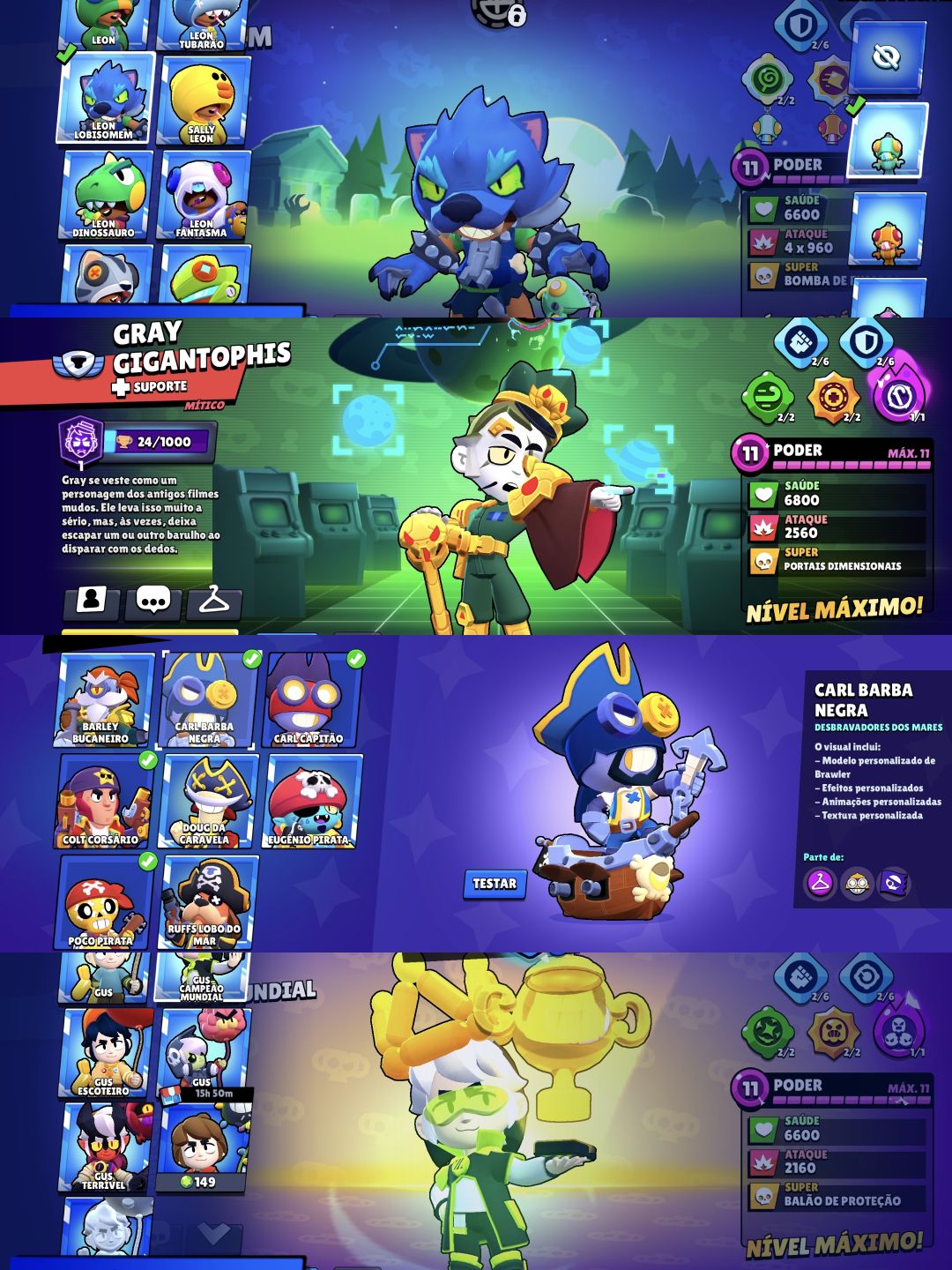 Conta Brawl 100k mestres 3 com matcherino e 8 ranks 35