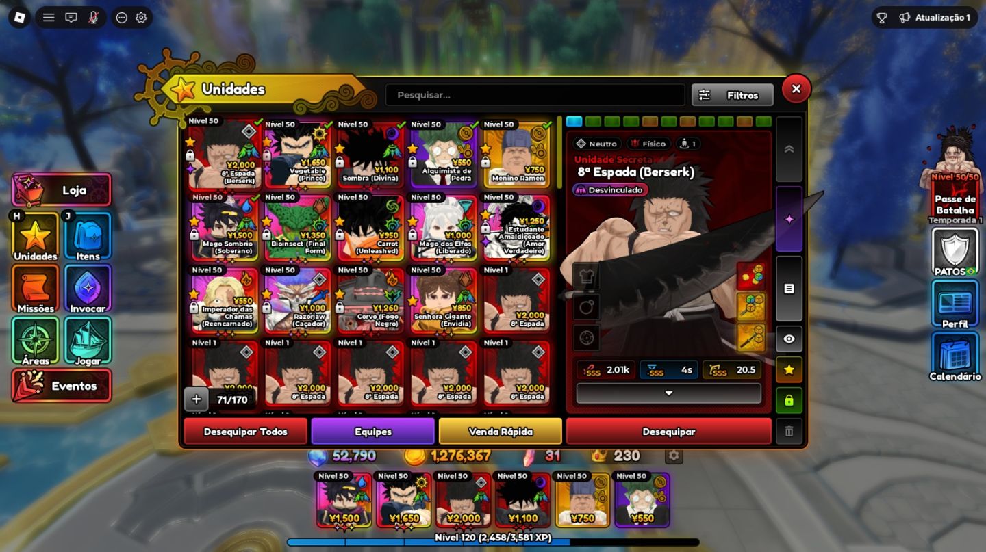 CONTA ANIME EXPEDITIONS LVL 120+ (SUPER UPADA)