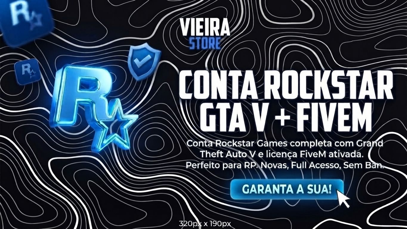 Conta Rockstar Games com Licença FiveM |Full Acesso & Entrega Automática