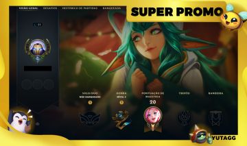[SMURF MÍTICA] CONTA UNRANKED - BOAS SKINS - RANKED JÁ LIBERADA - 100% SEGURA!