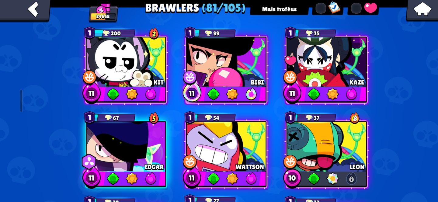 CONTA BRAWL A VENDA 24K DE TROFÉUS