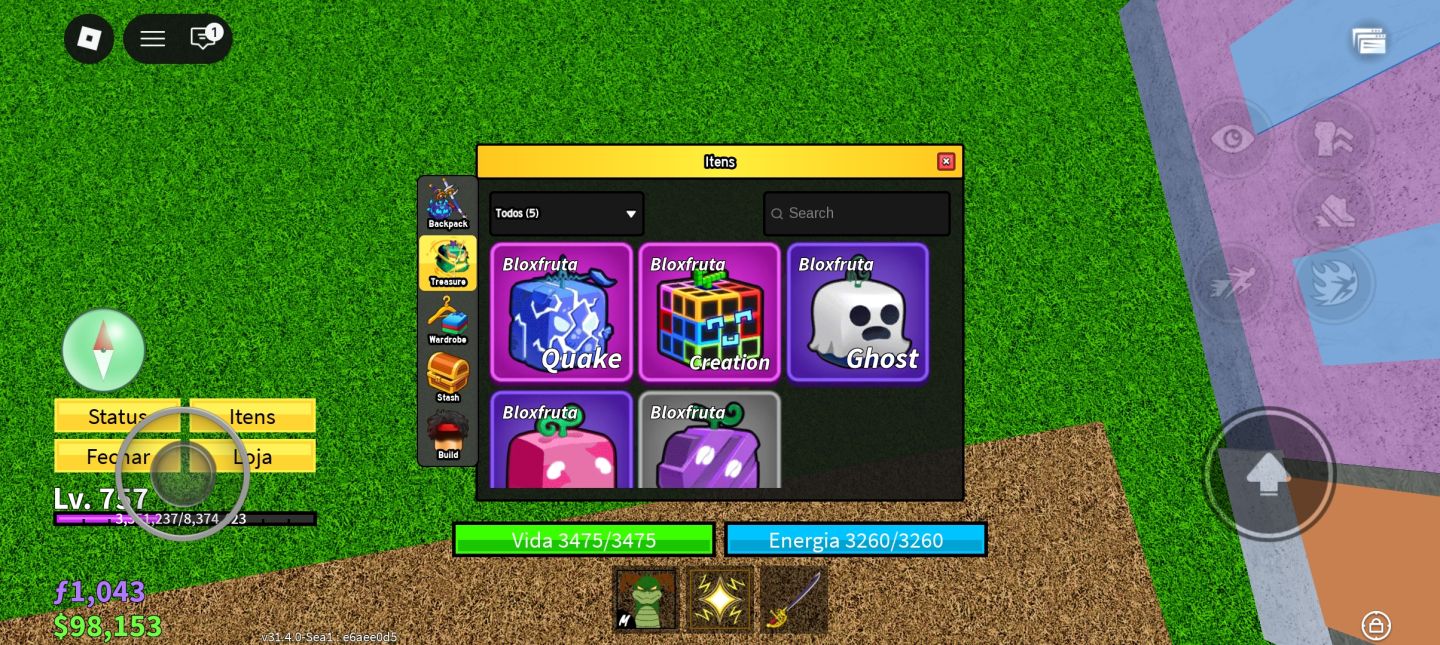 [CONTA DE ROBLOX] - FOCO EM BLOXFRUITS LVL 700 | CONTA BLOX - PRA INICIAR NO BF!