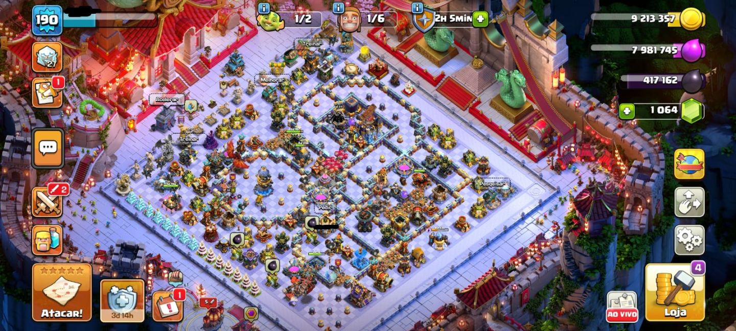 Conta Clash of clans CV 18 Rara: Bolos de Aniversário e Árvores de Natal 2025!