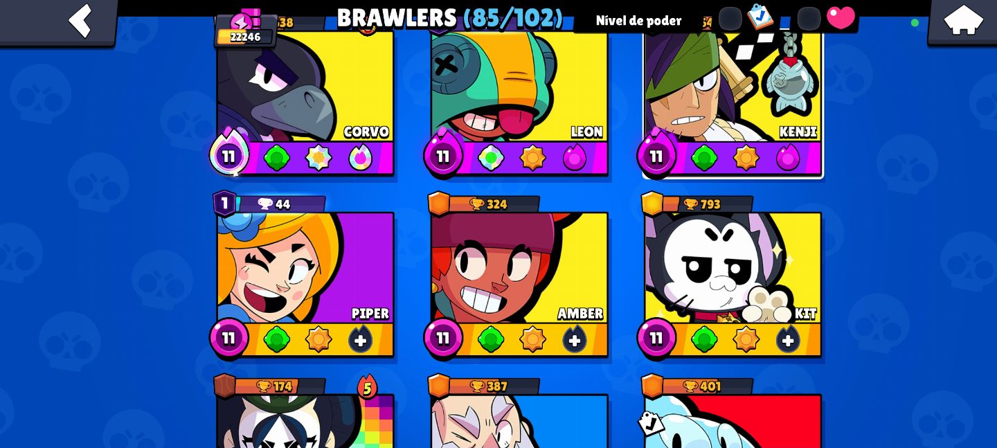 Conta de brawl stars super upada mt boa