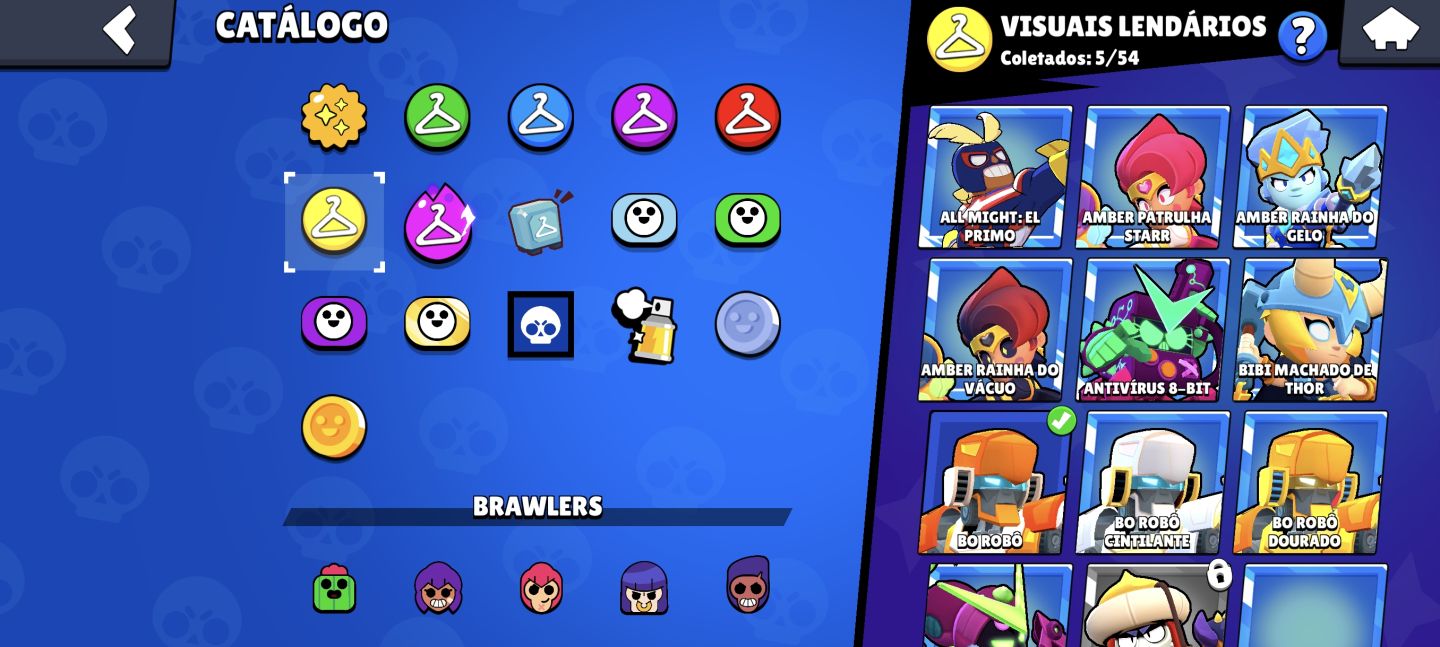 CONTA BRAWL STARS 23.064 TROFÉUS | 82/107 BRAWLERS