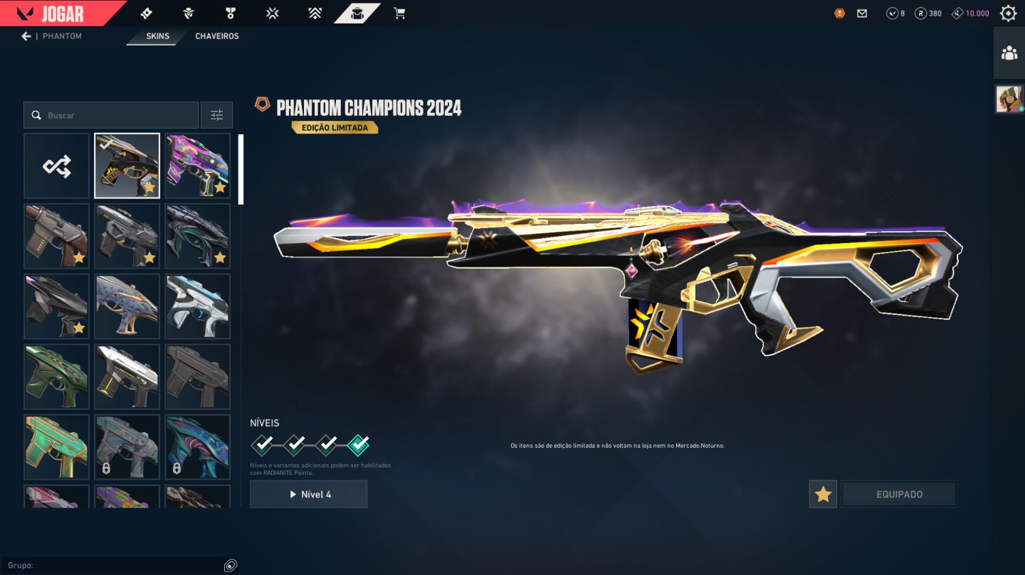 CONTA DE VALORANT 6x IMORTAL, SEGURA E COM MUITA SKIN!