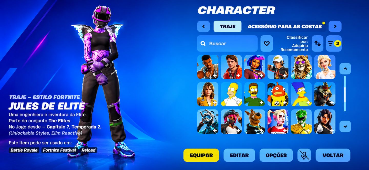 Conta Fortnite 48 Skins Harley Quinn Homer Scooby-Doo 600 VB ENTREGA AUTOMATICA!