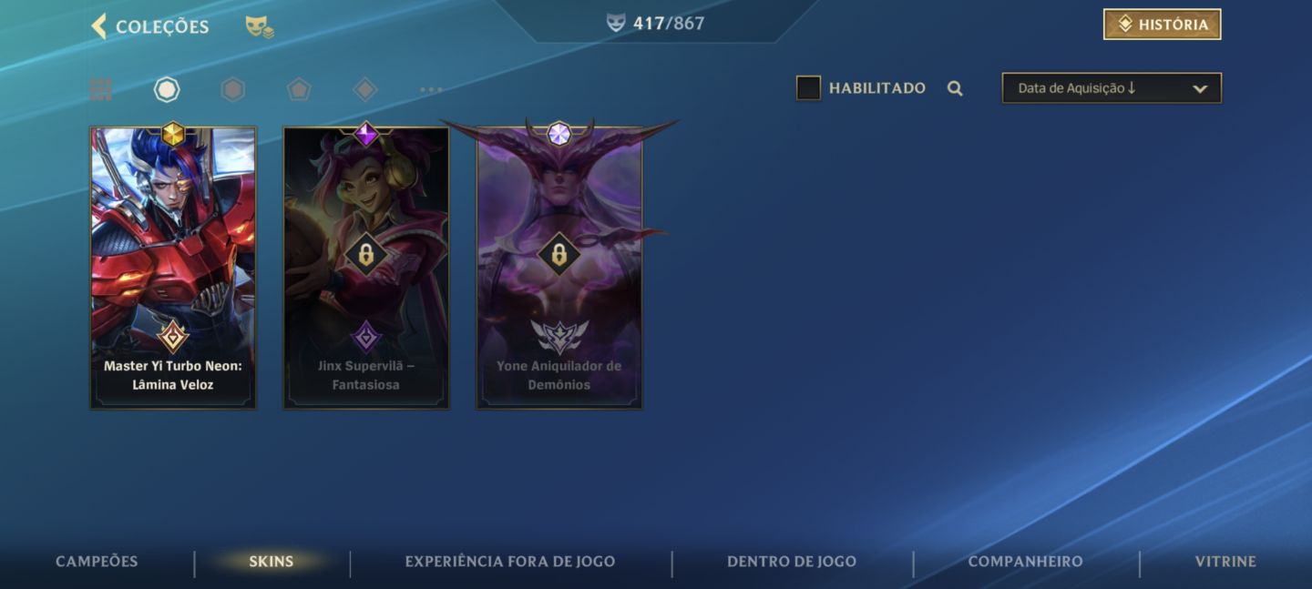 CONTA WILD RIFT | 5x DESAFIANTE 3x MONARCA +79K DE COLECIONADOR ( Main Vayne)