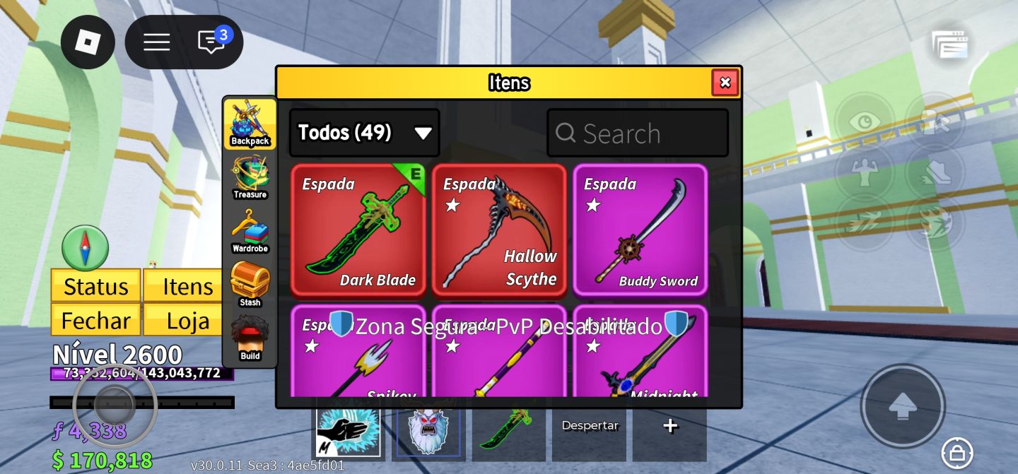 Conta blox fruits Gemada