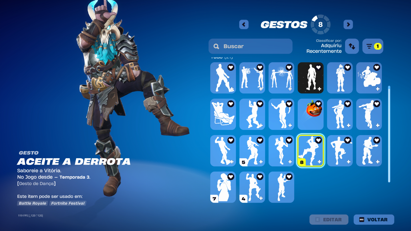 CONTA ANTIGA, 137 SKINS, PASSES ANTIGOS, ( 2 até o 6 da Temporada 1) E MUITO+++
