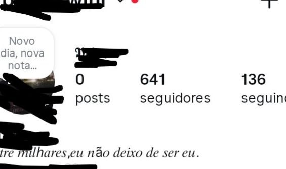 Conta de Instagram com +609 seguidores reias conta antiga