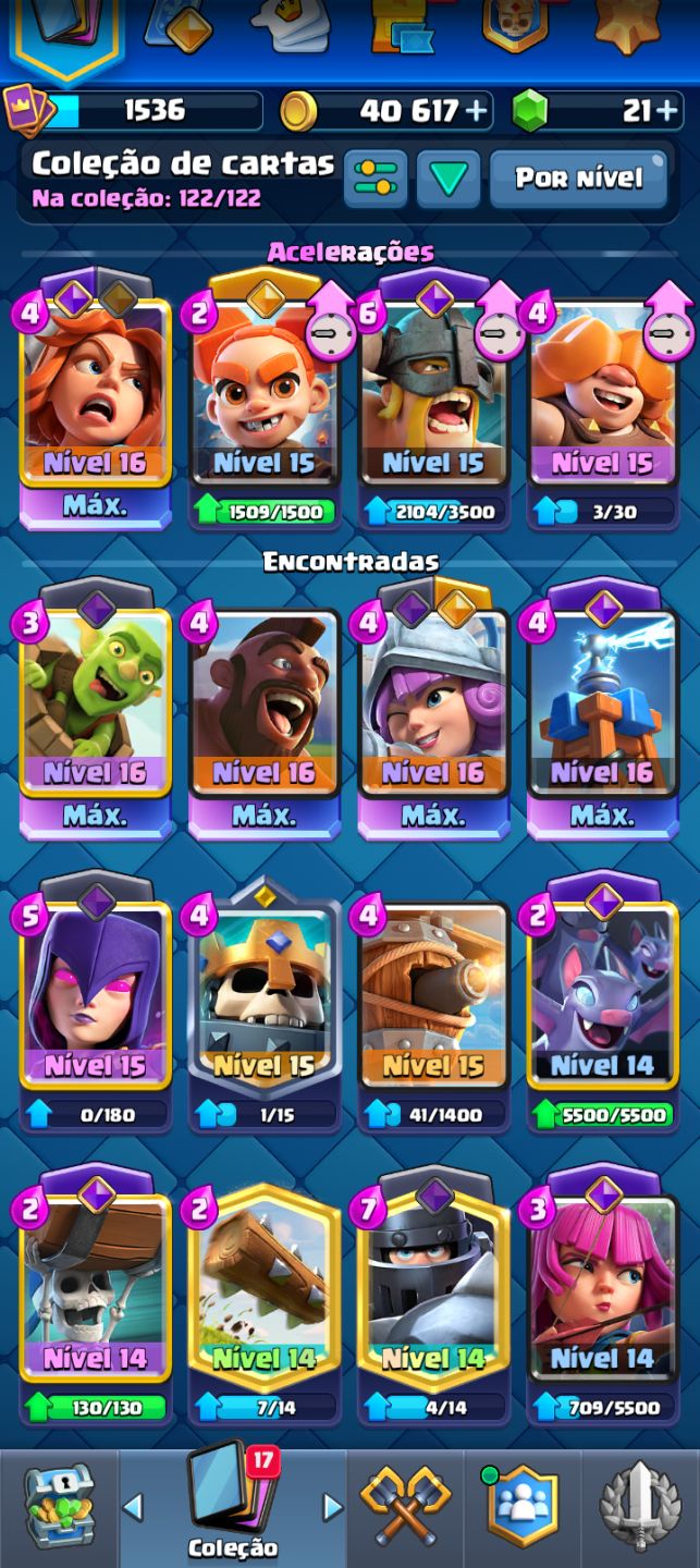 Conta Clash Royale