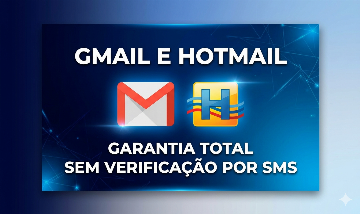 HOTMAIL E GMAIL - NOVOS OU ANTIGOS - CONTAS CRIADA MANUALMENTE - COM GARANTIA