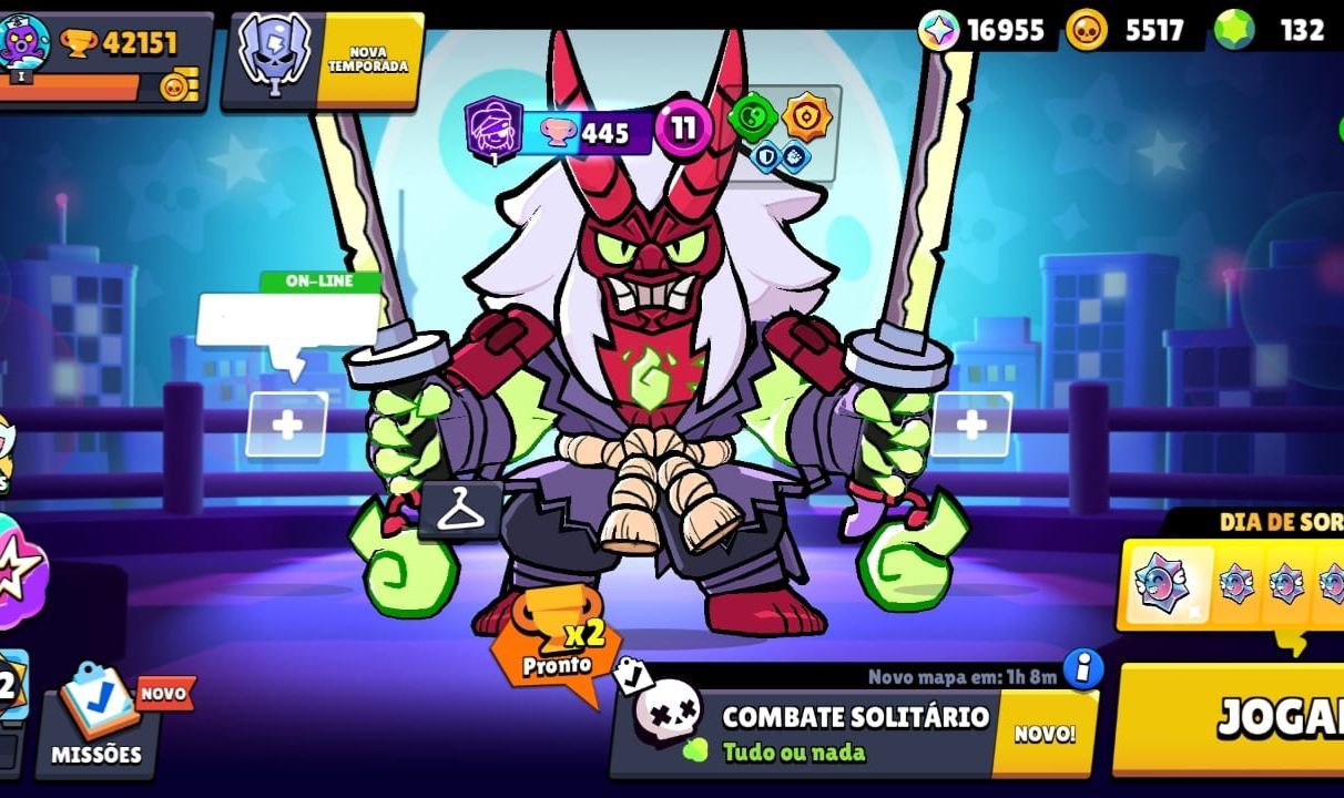 Conta Brawl Stars 42151 Troféus, 14 Lendários, conta criada em 2019!!!