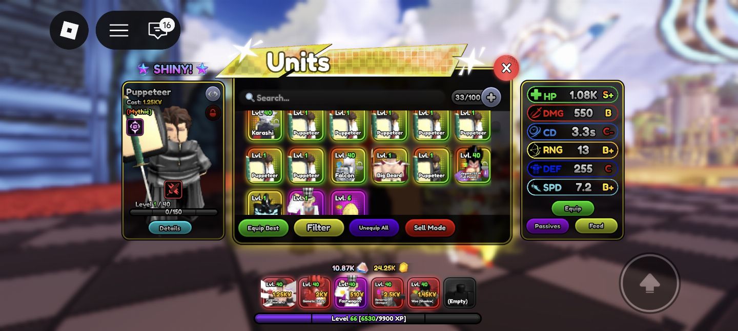 CONTA ANIME SQUADRON SUPER META