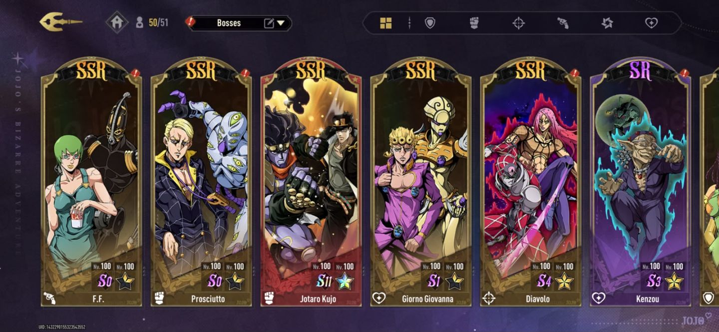 CONTA JOTARO PLATINUM S11 - JOJO BIZARRE ADVENTURE GOLDEN SPIRIT