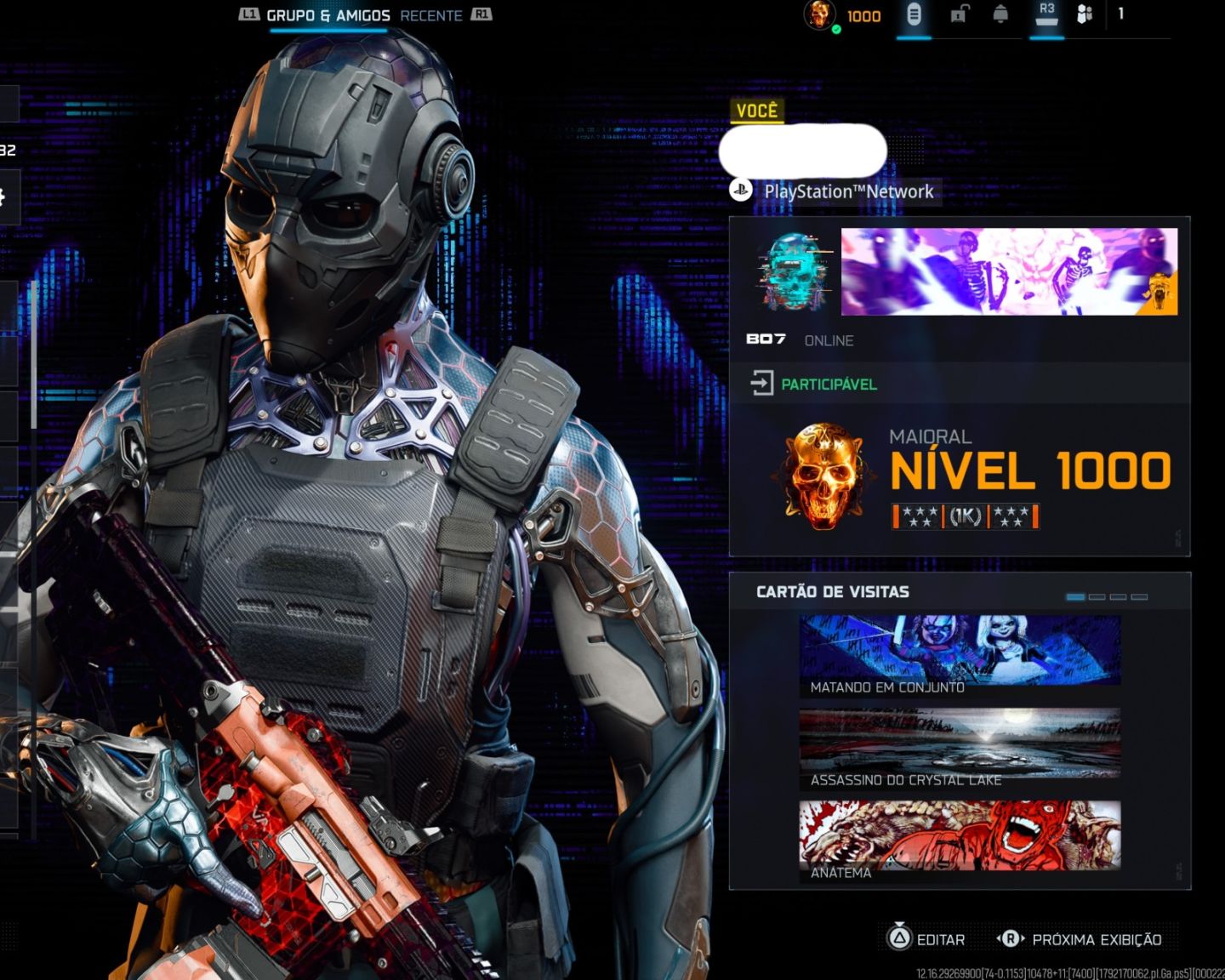 CONTA LV 1.000 WARZONE