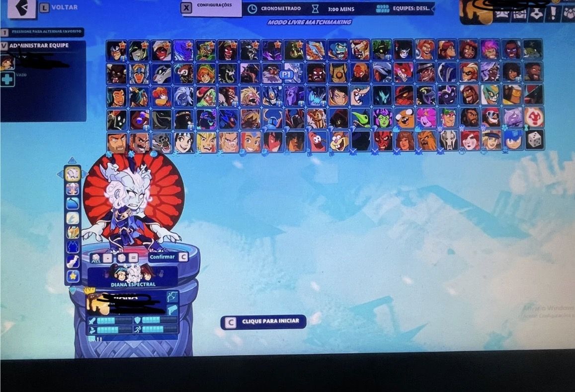 Conta Brawlhalla Muita Skin e Crossover Conta Playstation Acompanha Tudo