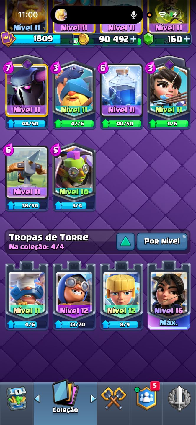 CONTA DE CLASH ROYALE FULL ARENA