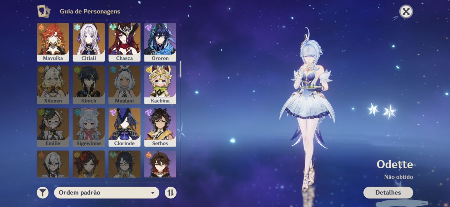 Genshin | 28 5 + 9 Armas 5 | Columbina, Zibai, Mavuika, Furina + Xiao C1