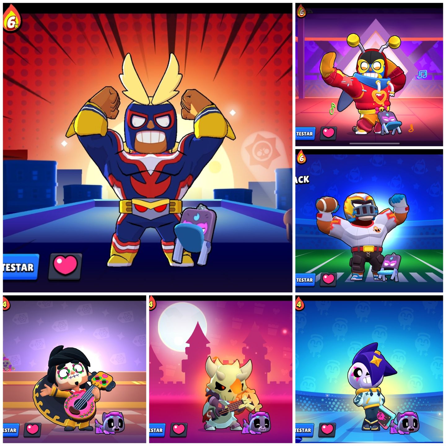 Conta Brawl Stars Smurf (4 passes completos e skins)