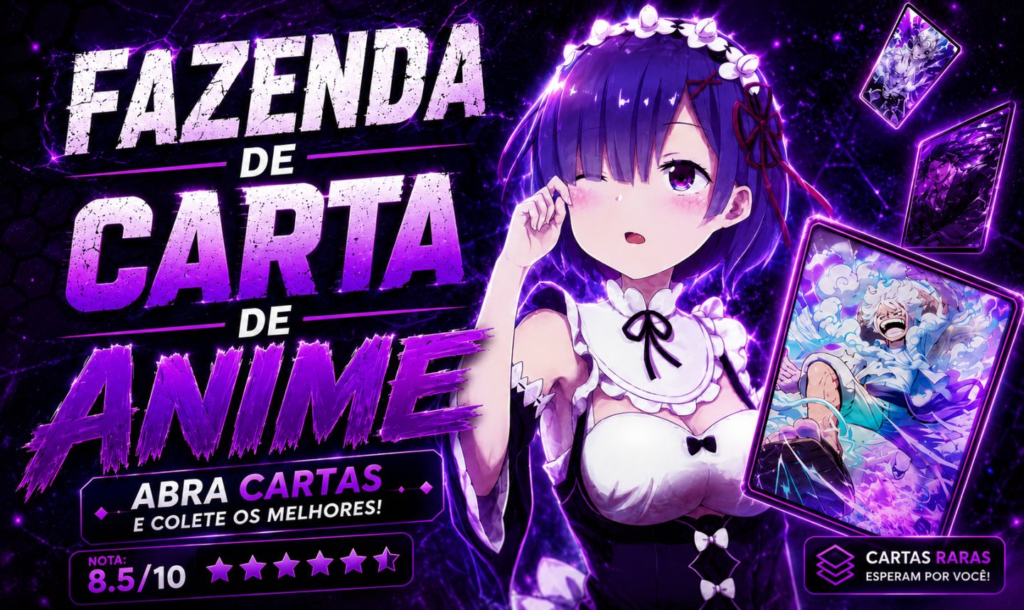 FAZENDA DE CARTA DE ANIME: Void Ascendant + UNKNOWN + NULLSTAR + ADMIN