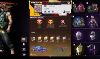 Free Fire com passes antigos e angelical